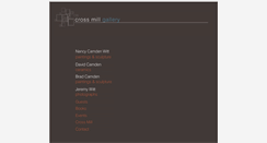 Desktop Screenshot of crossmillgallery.com